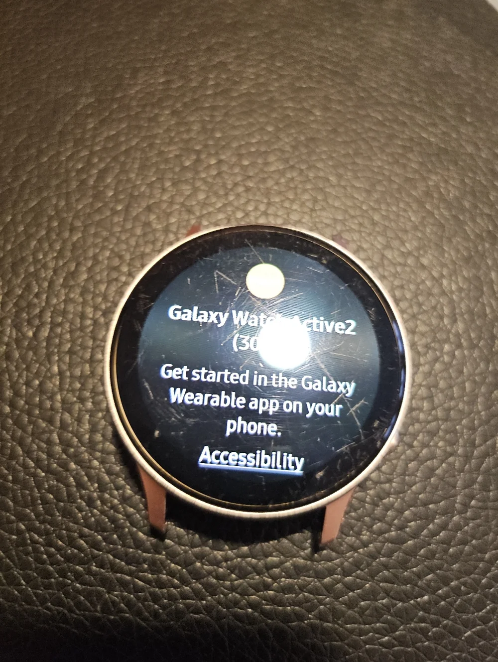 Samsung Pink and Black Round Smartwatch Body